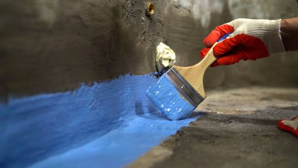 Commercial Waterproofing project at a Nazareth, MI business property by SJ Waterproofing Pros